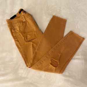 Mustard TINSEL ankle length jeans